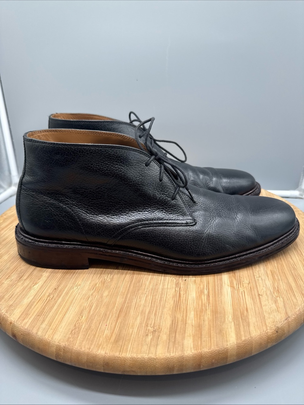 Cole Haan Barron Men's Black Leather Chukka Boots Size 12M ‎ C22940U